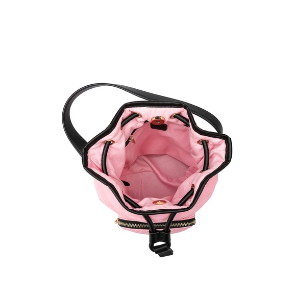 LIKE DREAMS LUCKY QUILTED PUFFER BUCKET CROSSBODY TOTE BAG BABY PINK NWT - Picture 5 of 7